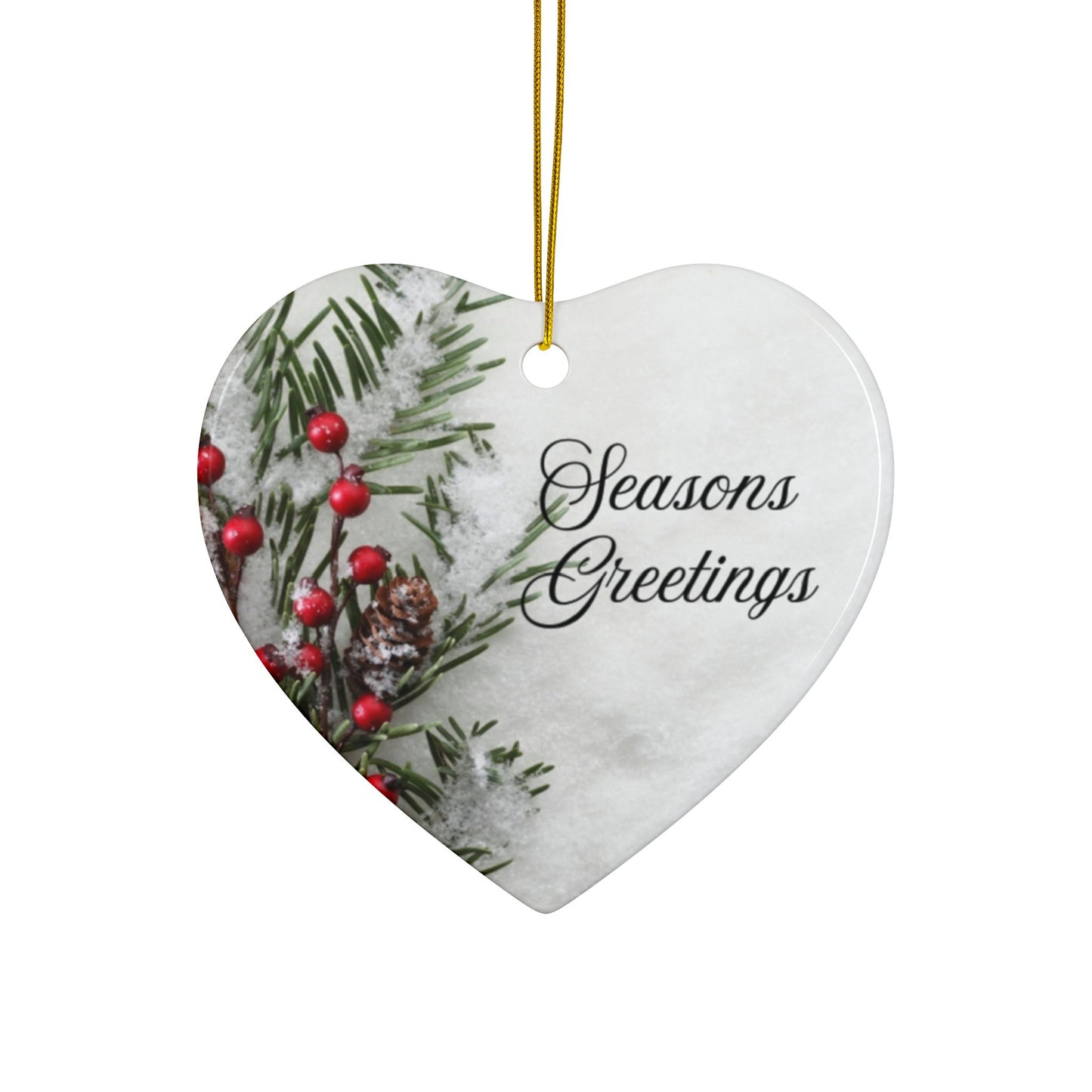 Festive Ceramic Ornaments, Holiday Decor, Seasonal Gift, Christmas Tree Ornaments, Double-Sided Decorations, Personalized Home Decor, [...]