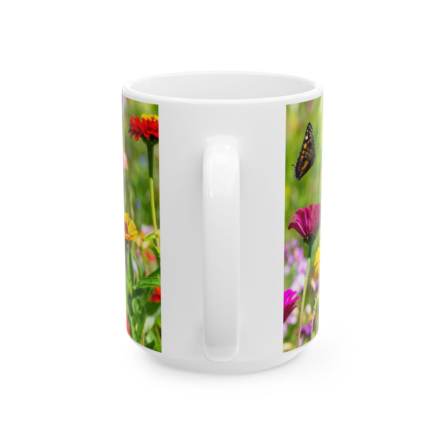 Inspirational Butterfly Mug, Gift for Nature Lovers, Motivational Coffee Cup, Floral Drinkware for Gardeners, Nature-Themed Kitchen Decor