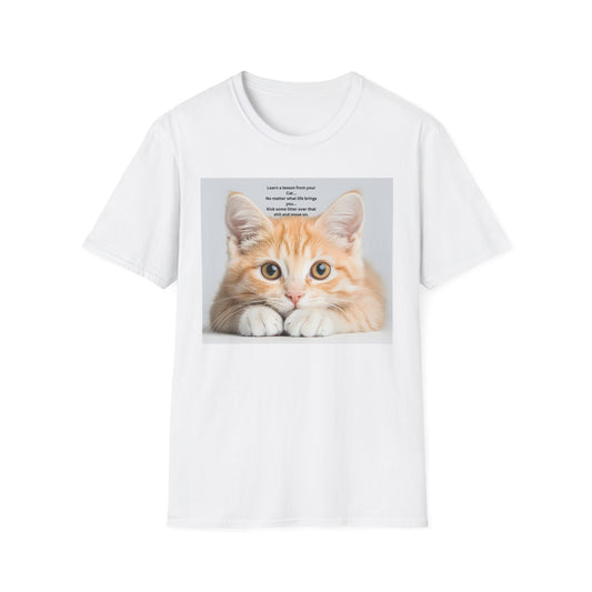 Cat Lover T‑Shirt — Cute Ginger Kitten Photo with Sweet Quote