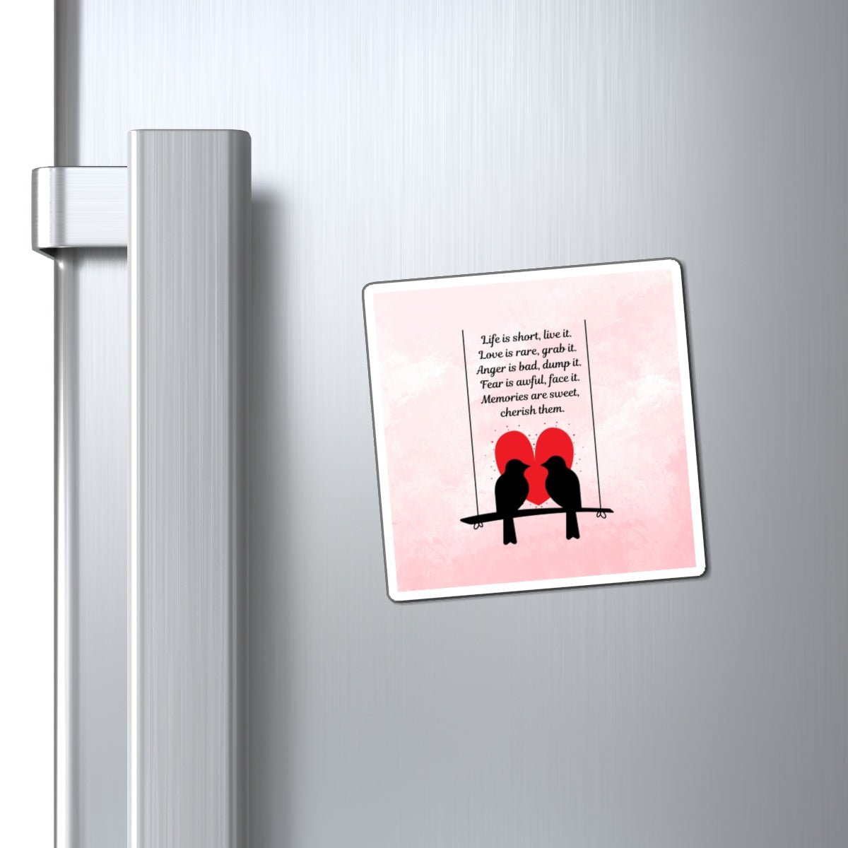 Inspirational Love Magnet, Sweet Couple Magnet, Positive Affirmation Decor, Gift for Couples, Wall Art Magnet, Romantic Home Decor