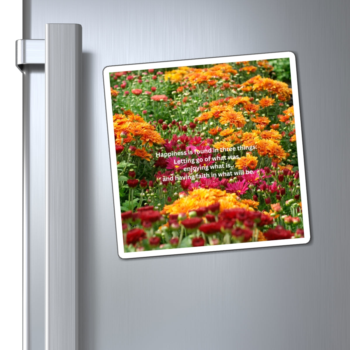 Inspirational Floral Magnet Set - Uplifting Home Decor, Gift for Her, Kitchen Accessories, Motivational Office Decor, Positive Vibes