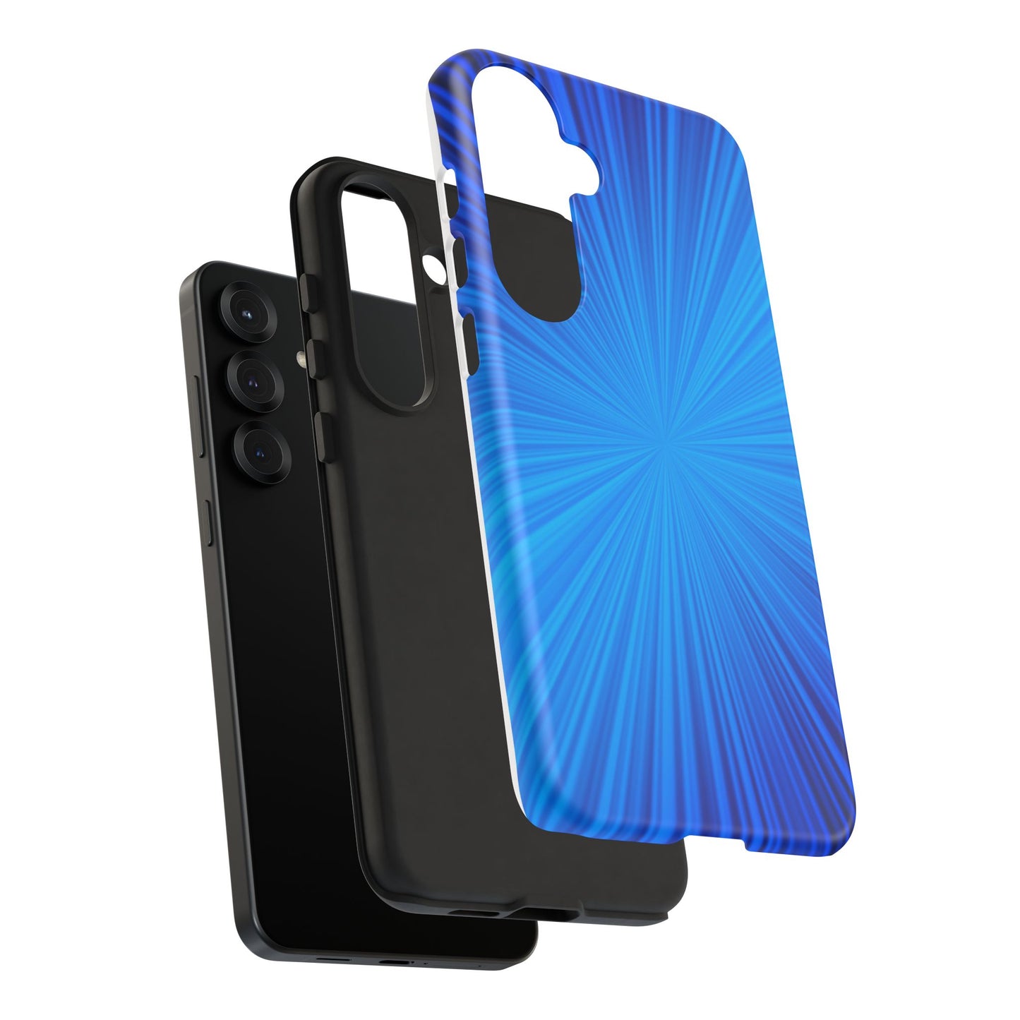Tough Cases, Beautiful Blue Starburst Design