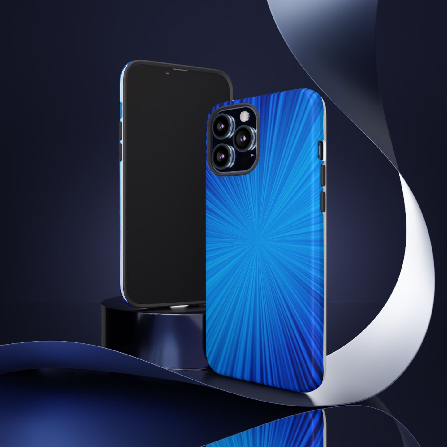 Tough Cases, Beautiful Blue Starburst Design