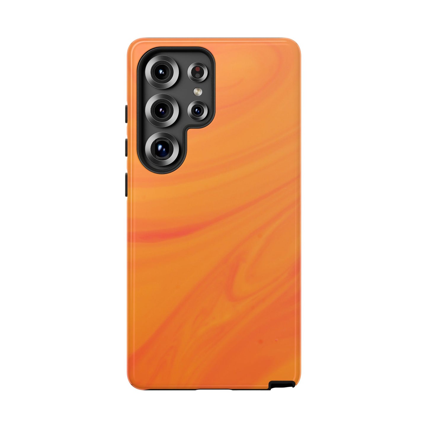 Tough Cases, Beautiful Orange Marble Design