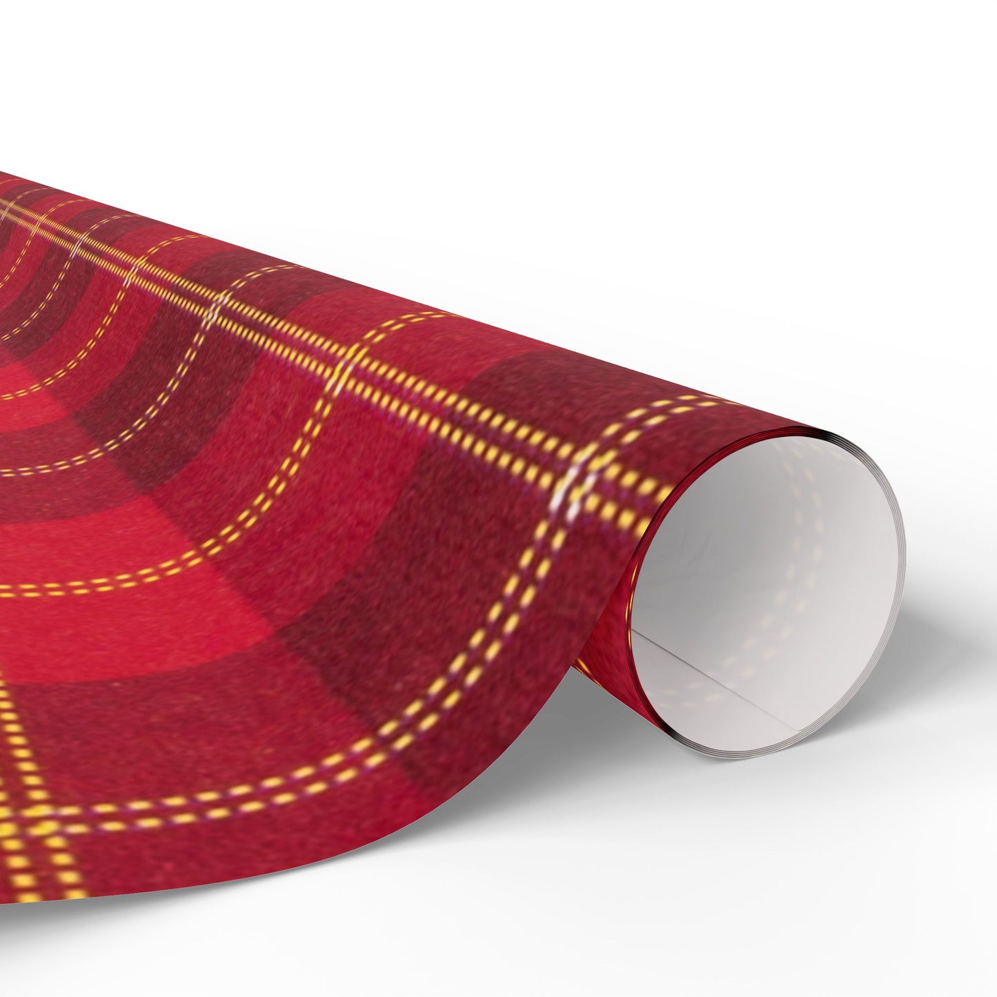 Red Buffalo Plaid Wrapping Paper Roll — Festive Christmas Gift Wrap