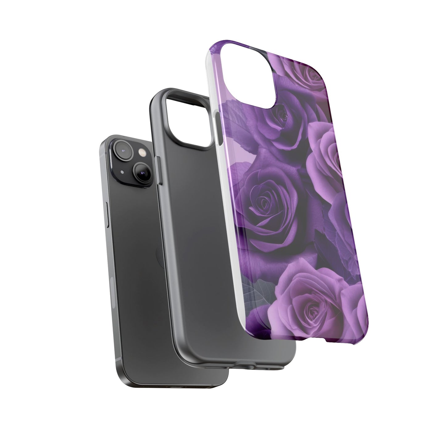 Tough Cases, Beautiful Purple Floral Design