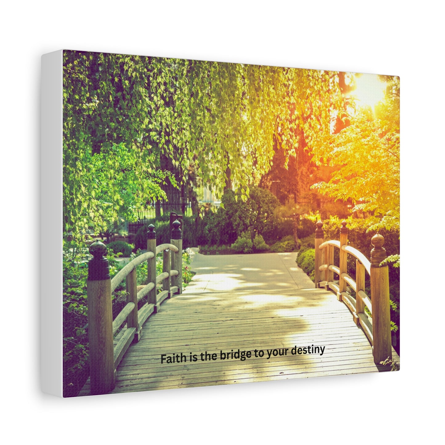 Inspirational Canvas Wall Art, Faith Is the Bridge to Your Destiny, Home Decor, Motivational Art, Living Room Decoration, Gift Idea