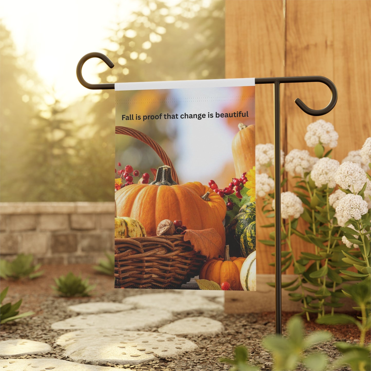 Autumn Garden Banner - Fall Decor, Seasonal Welcome Sign, Outdoor Home Decoration, Thanksgiving Yard Art, Customized Garden Flag