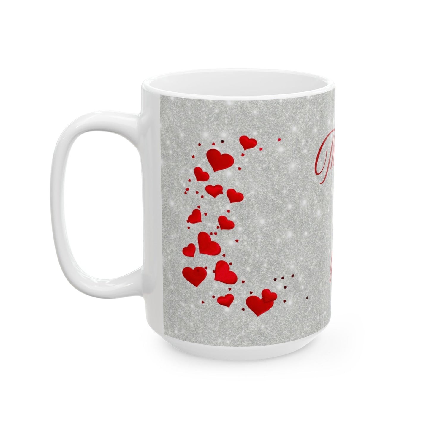 Thinking of You Heart Ceramic Mug — Romantic Valentine’s Coffee Cup (11oz & 15oz)