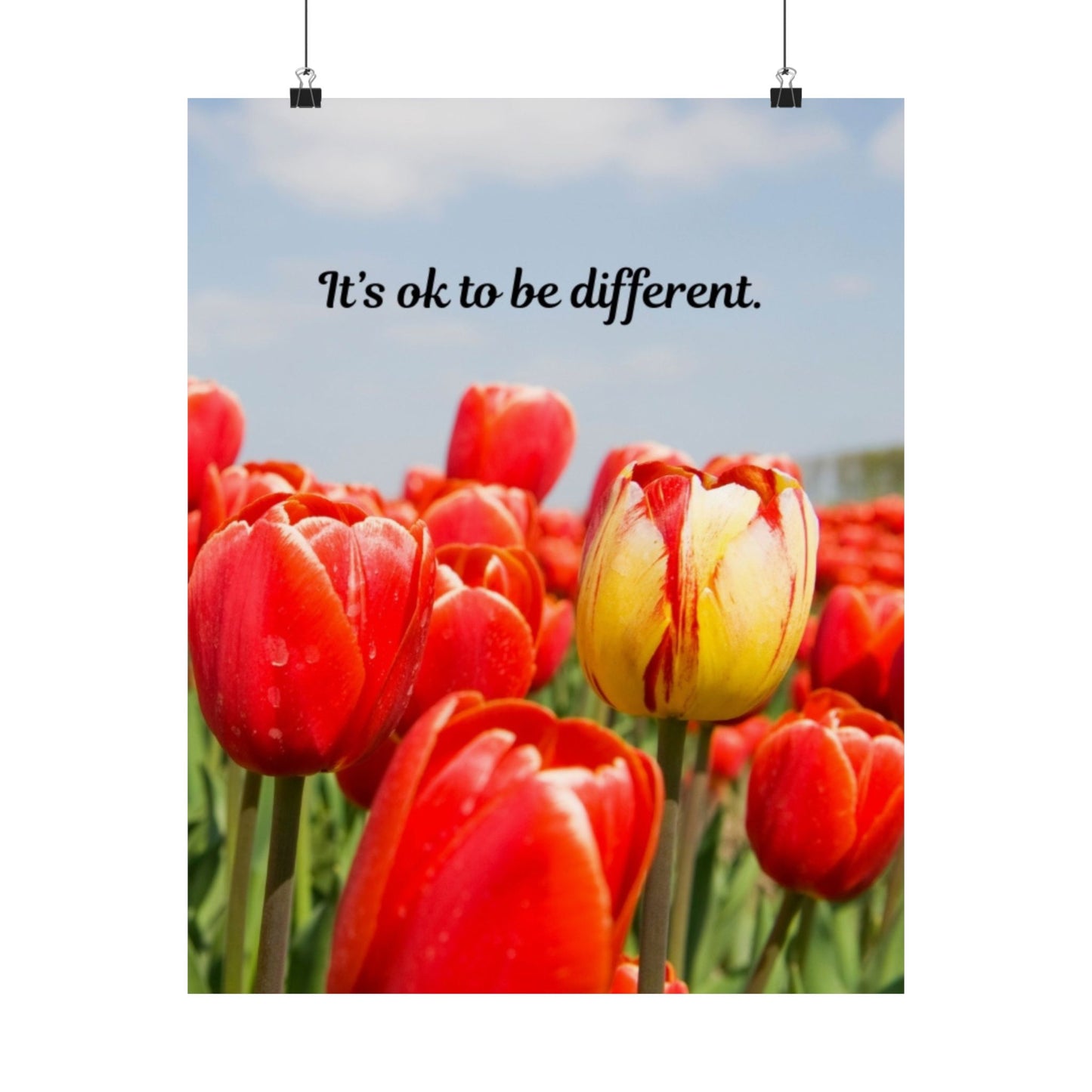 Inspirational Quote Matte Vertical Posters, Flower Wall Art, Motivational Home Decor, Gift for Friends, Positive Affirmation Print