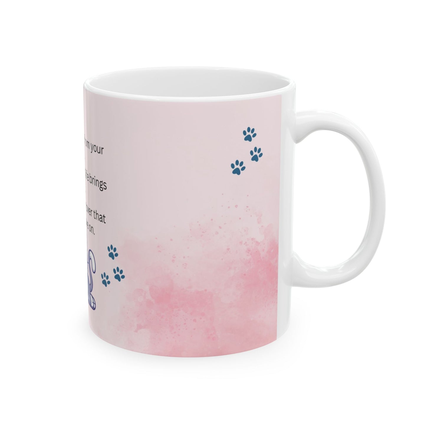 Inspirational Ceramic Mug | Cute Cat Design for Cat Lovers | Perfect Gift for Friends, Motivation, Self-Care, Birthday, Holiday