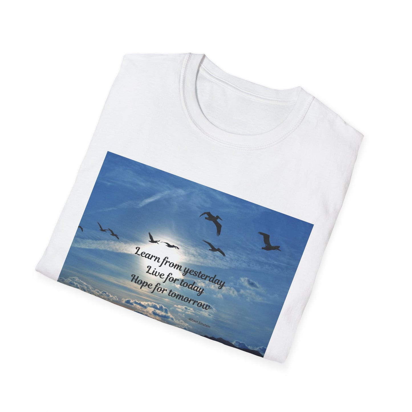 Inspirational Sky T-Shirt, Casual Tee, Motivational Quote Shirt, Softstyle Graphic Tee, Perfect Gift for Nature Lovers