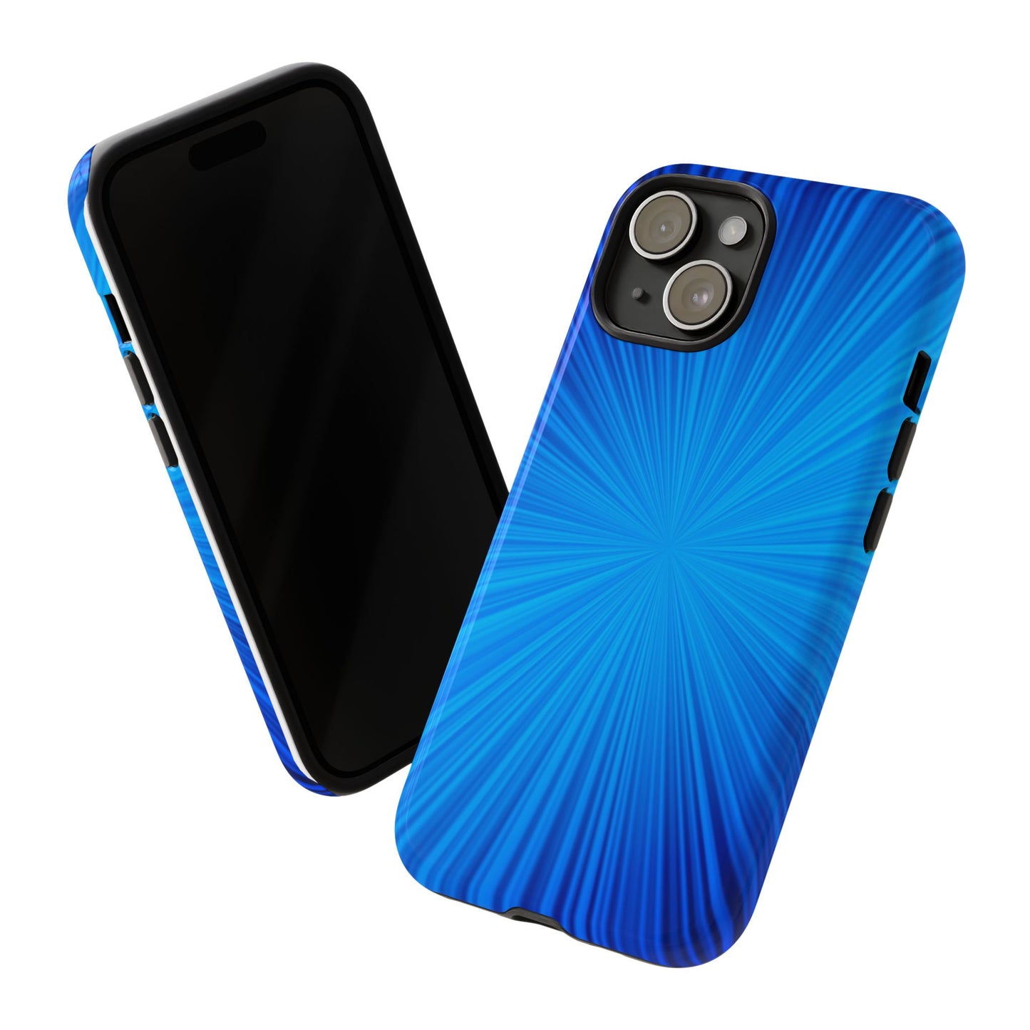 Tough Cases, Beautiful Blue Starburst Design