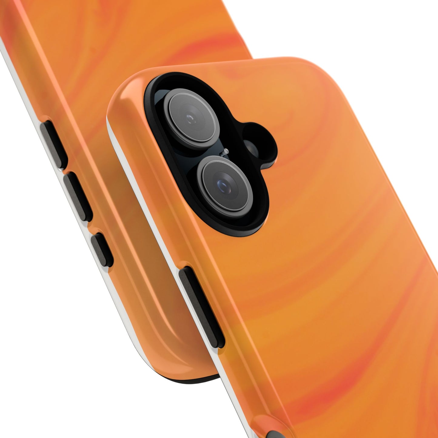 Tough Cases, Beautiful Orange Marble Design