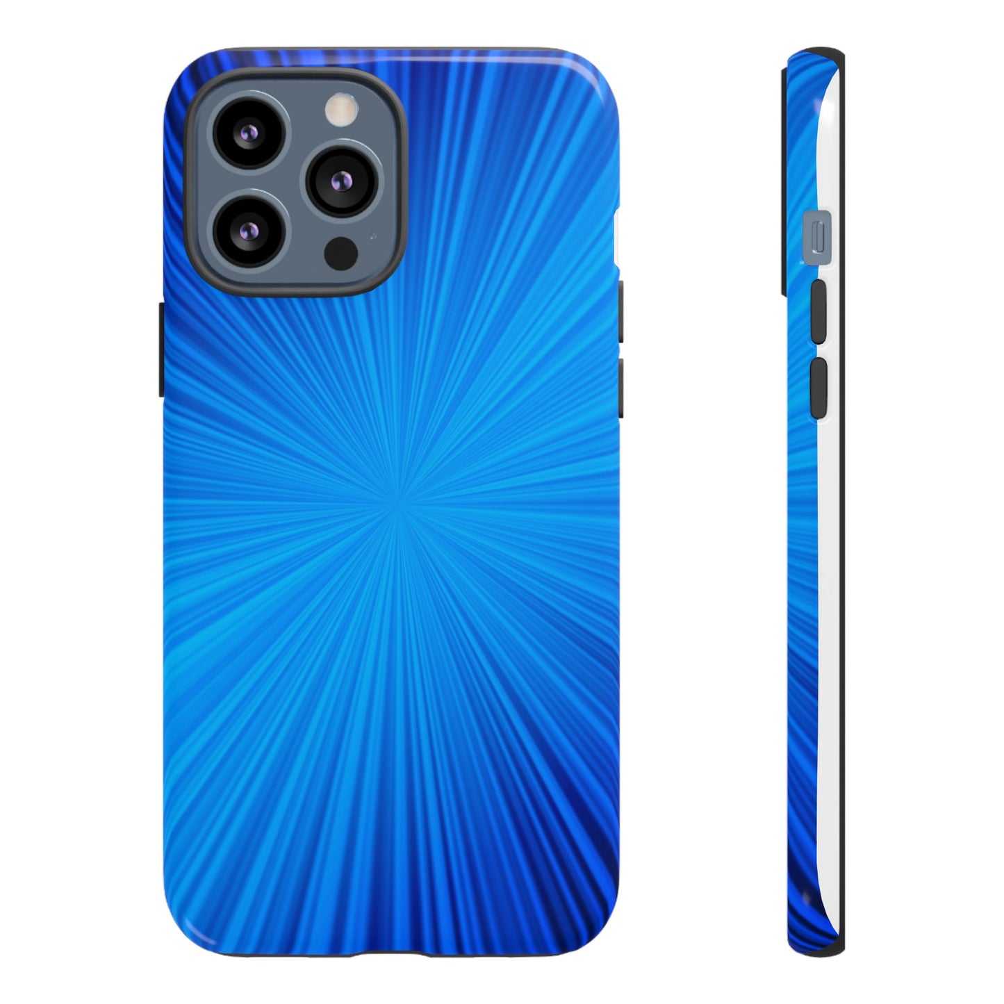 Tough Cases, Beautiful Blue Starburst Design