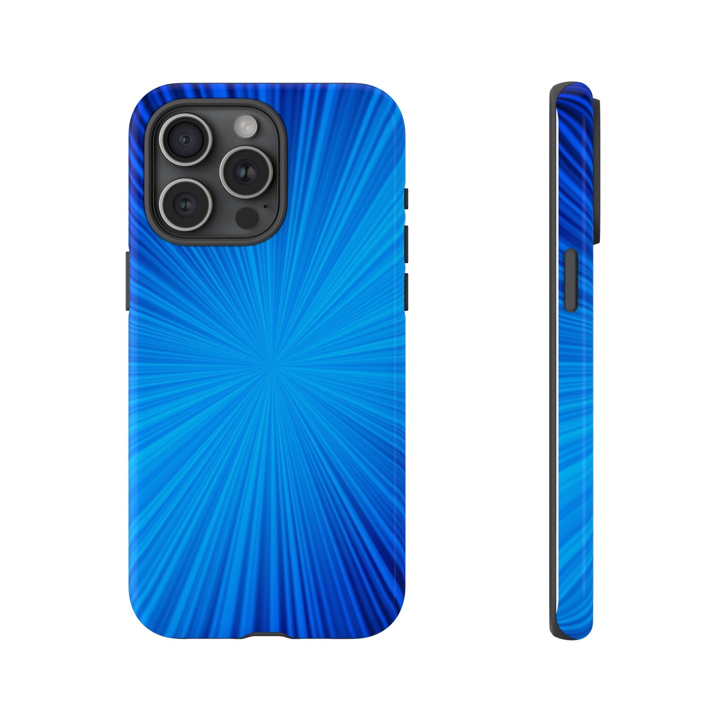 Tough Cases, Beautiful Blue Starburst Design