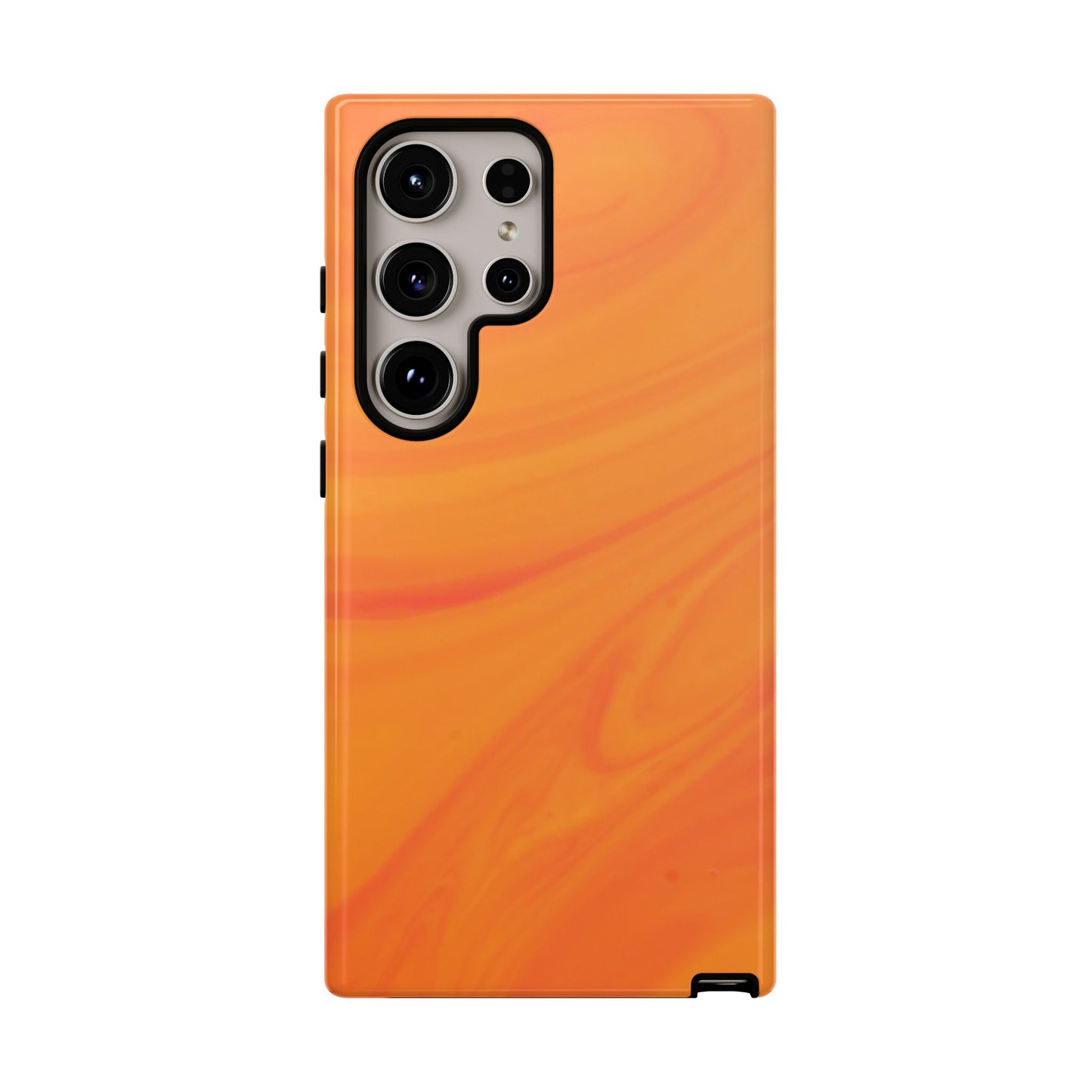 Tough Cases, Beautiful Orange Marble Design
