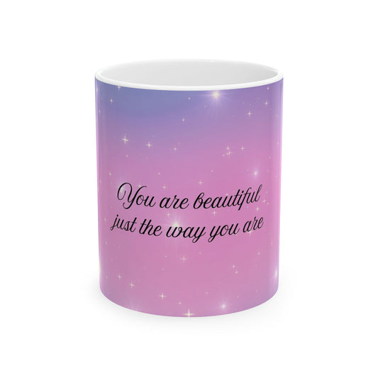 Inspirational Ceramic Mug with Uplifting Quote - Perfect Gift for Friends, Self-Love, Encouragement, Home Office, Unique Coffee Cups