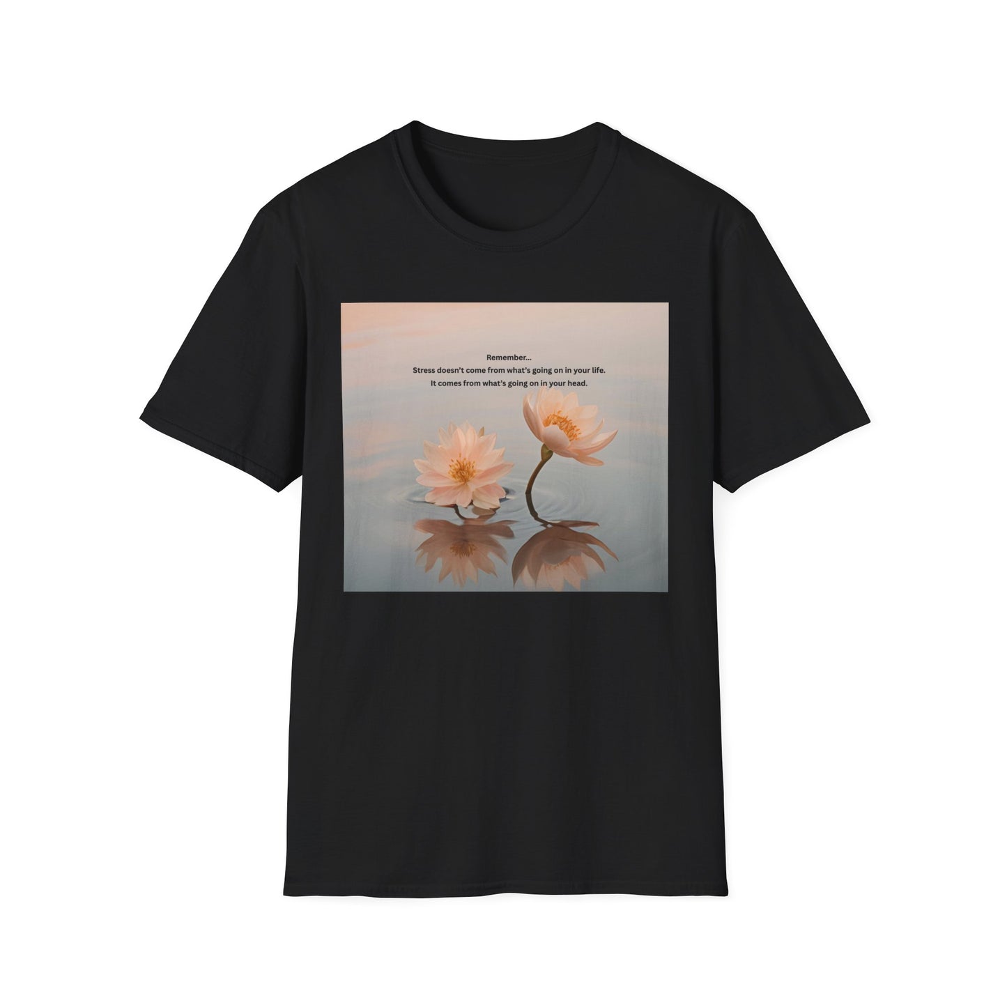 Calm Reflection T‑Shirt — 'Sometimes it takes a season' Floral Inspirational Tee