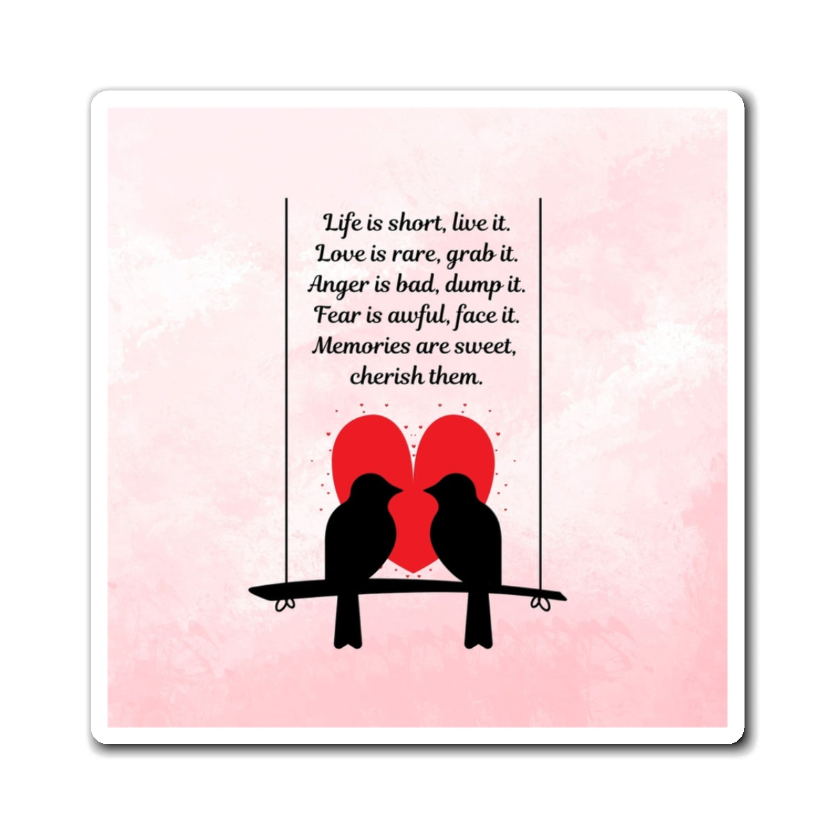 Inspirational Love Magnet, Sweet Couple Magnet, Positive Affirmation Decor, Gift for Couples, Wall Art Magnet, Romantic Home Decor