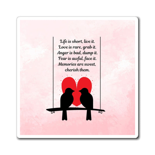 Inspirational Love Magnet, Sweet Couple Magnet, Positive Affirmation Decor, Gift for Couples, Wall Art Magnet, Romantic Home Decor