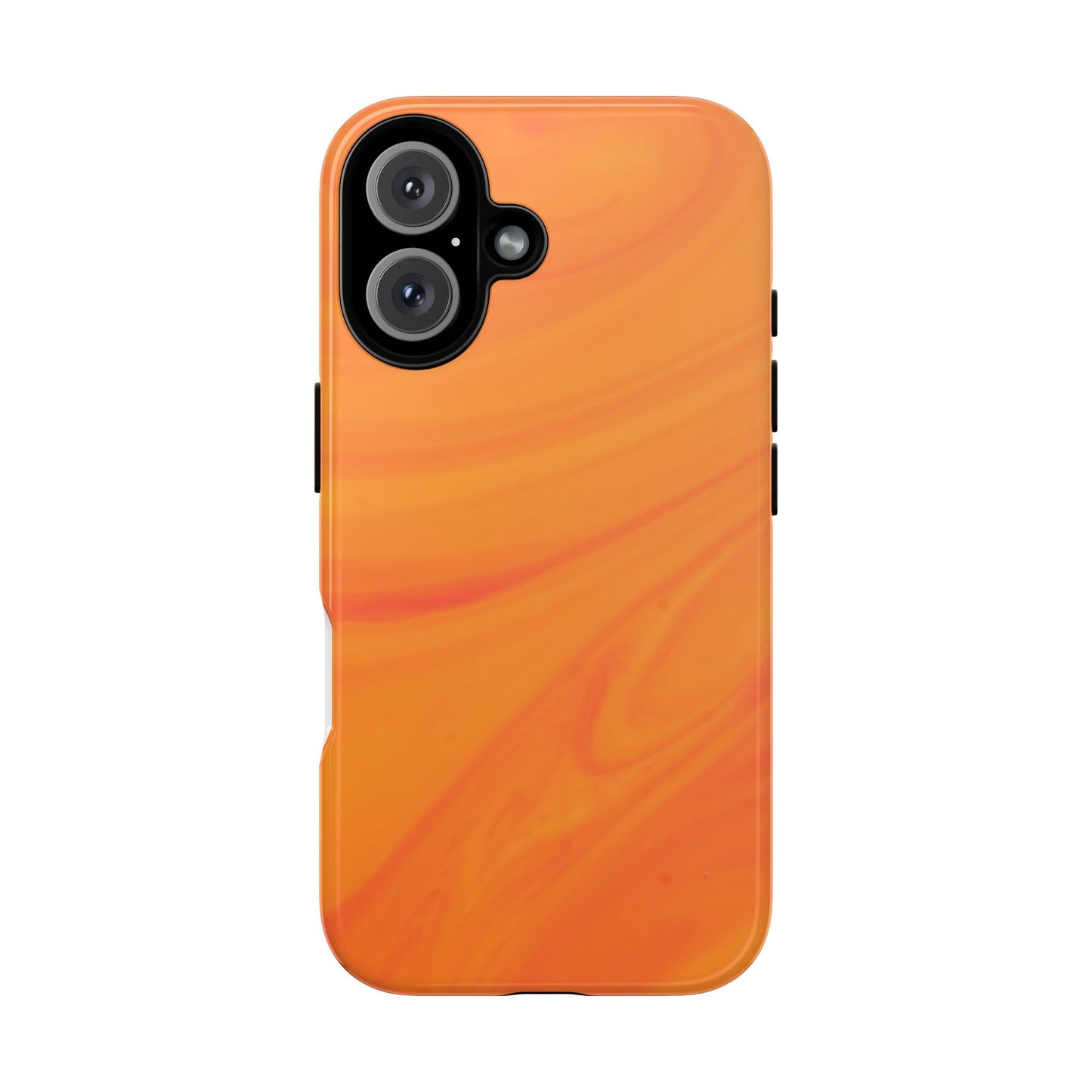 Tough Cases, Beautiful Orange Marble Design