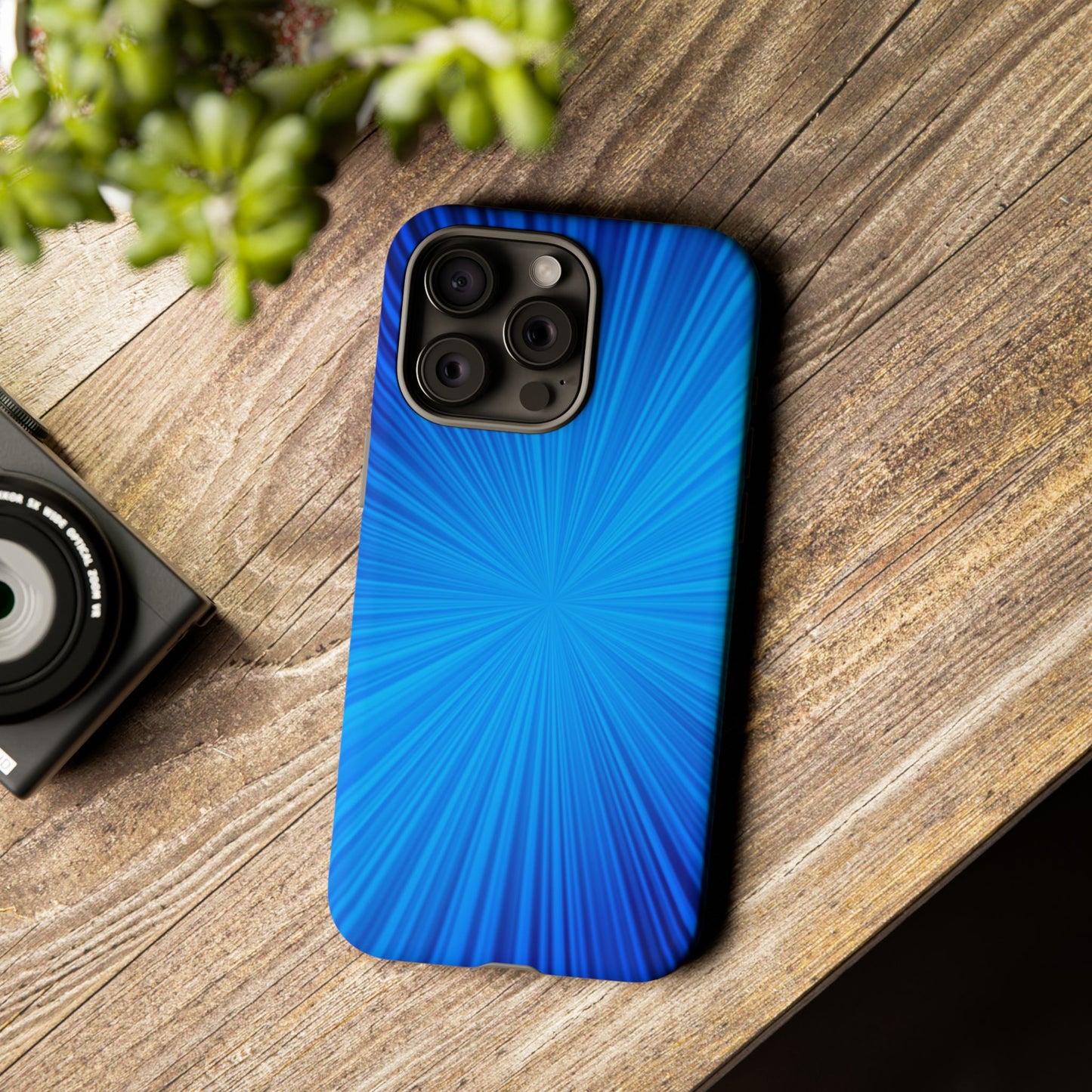 Tough Cases, Beautiful Blue Starburst Design