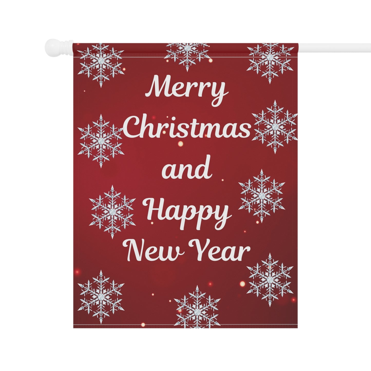 Merry Christmas and Happy New Year Garden Flag