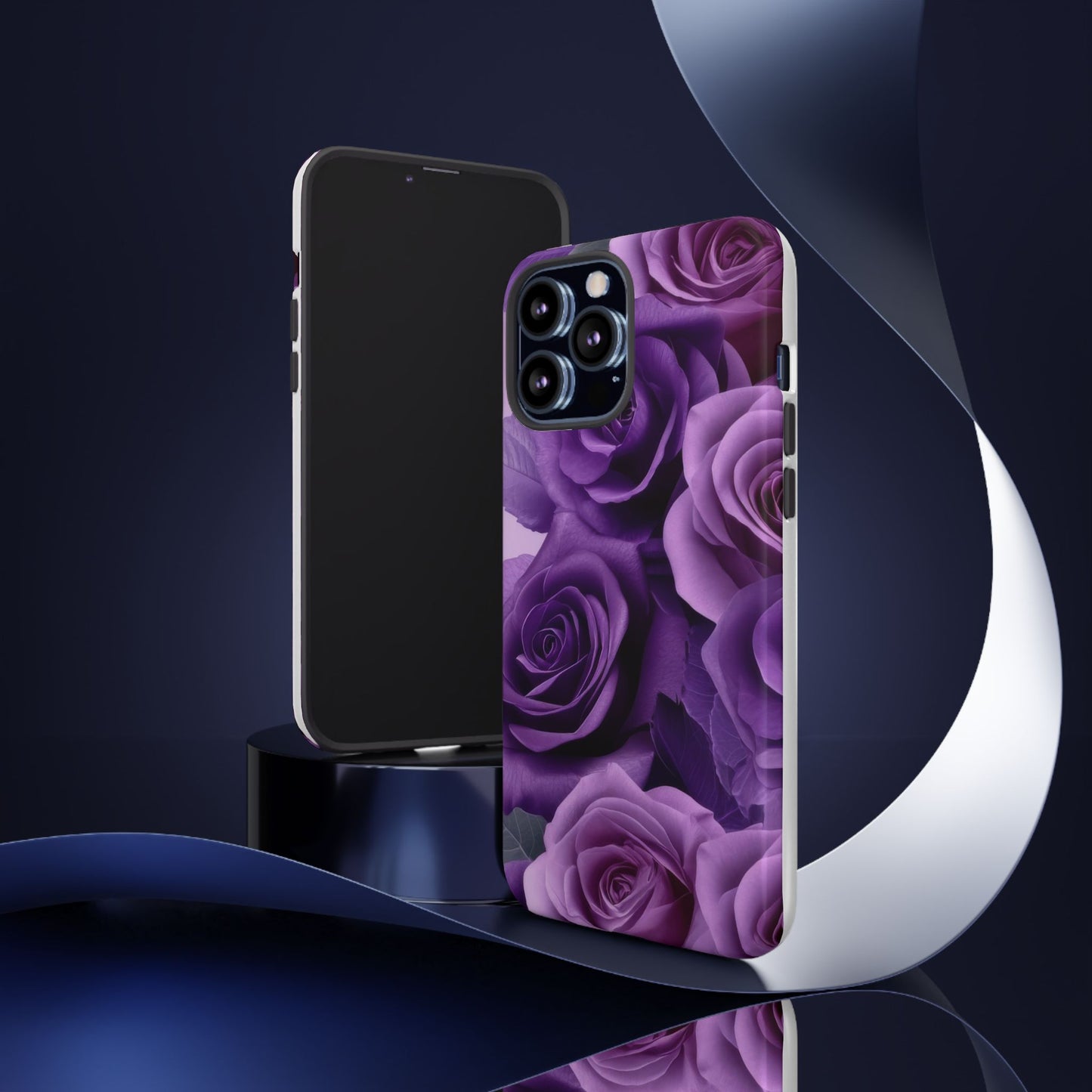 Tough Cases, Beautiful Purple Floral Design