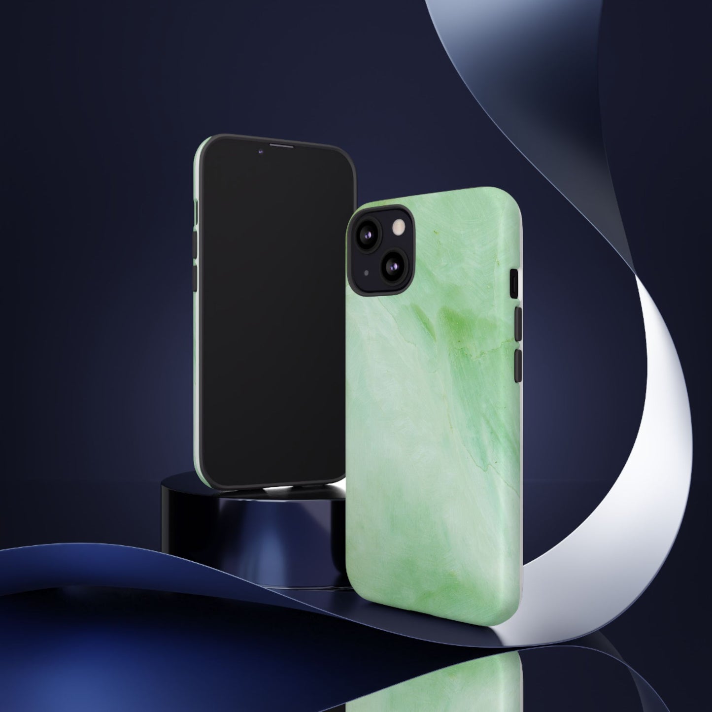 Tough Cases, Beautiful Green Marble Design