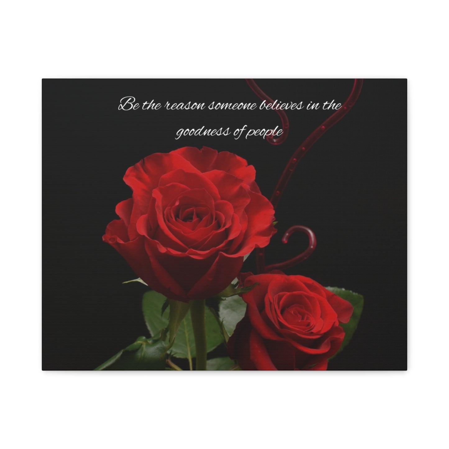 Elegant Rose Canvas Wall Art, Inspirational Decor, Gift for Home, Motivational Art, Floral Wall Decor, Romantic Gift