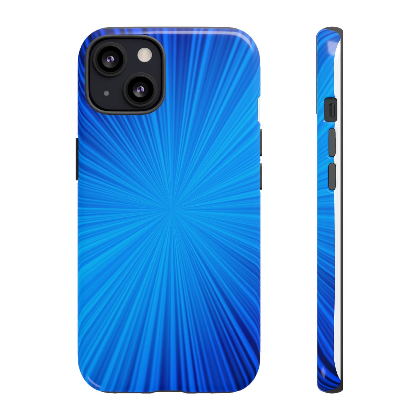 Tough Cases, Beautiful Blue Starburst Design