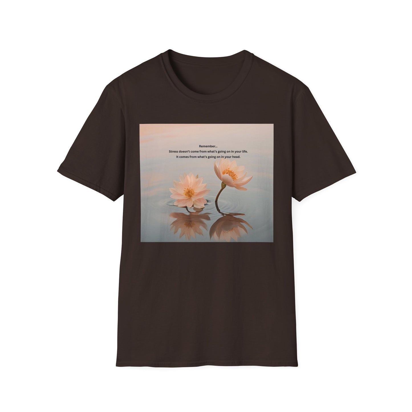 Calm Reflection T‑Shirt — 'Sometimes it takes a season' Floral Inspirational Tee