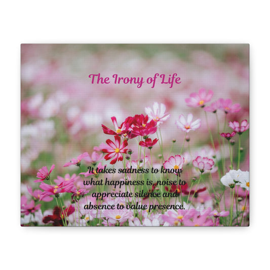 Floral Wall Art Canvas Print, Inspirational Decor, Home Decor Gift, Motivational Wall Art