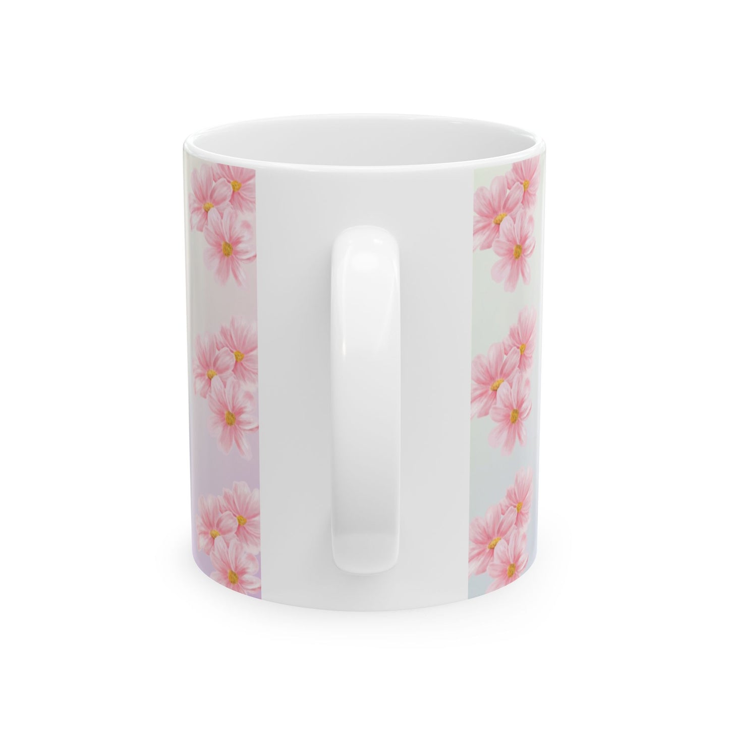 Motivational Floral Ceramic Mug - Perfect Gift for Self-Care, Encouragement, Coffee Lovers, Inspirational Quotes, Spring Decor