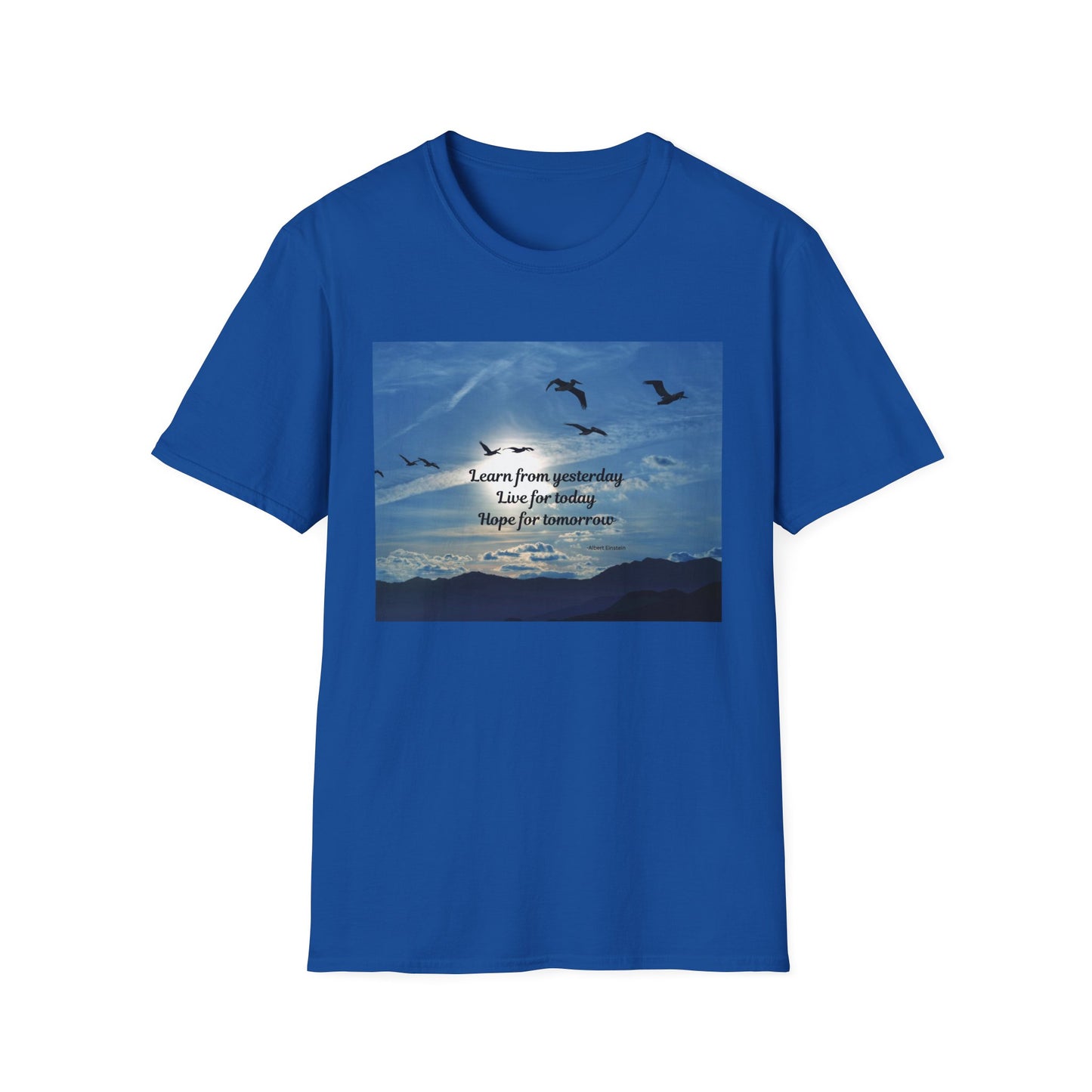 Inspirational Sky T-Shirt, Casual Tee, Motivational Quote Shirt, Softstyle Graphic Tee, Perfect Gift for Nature Lovers