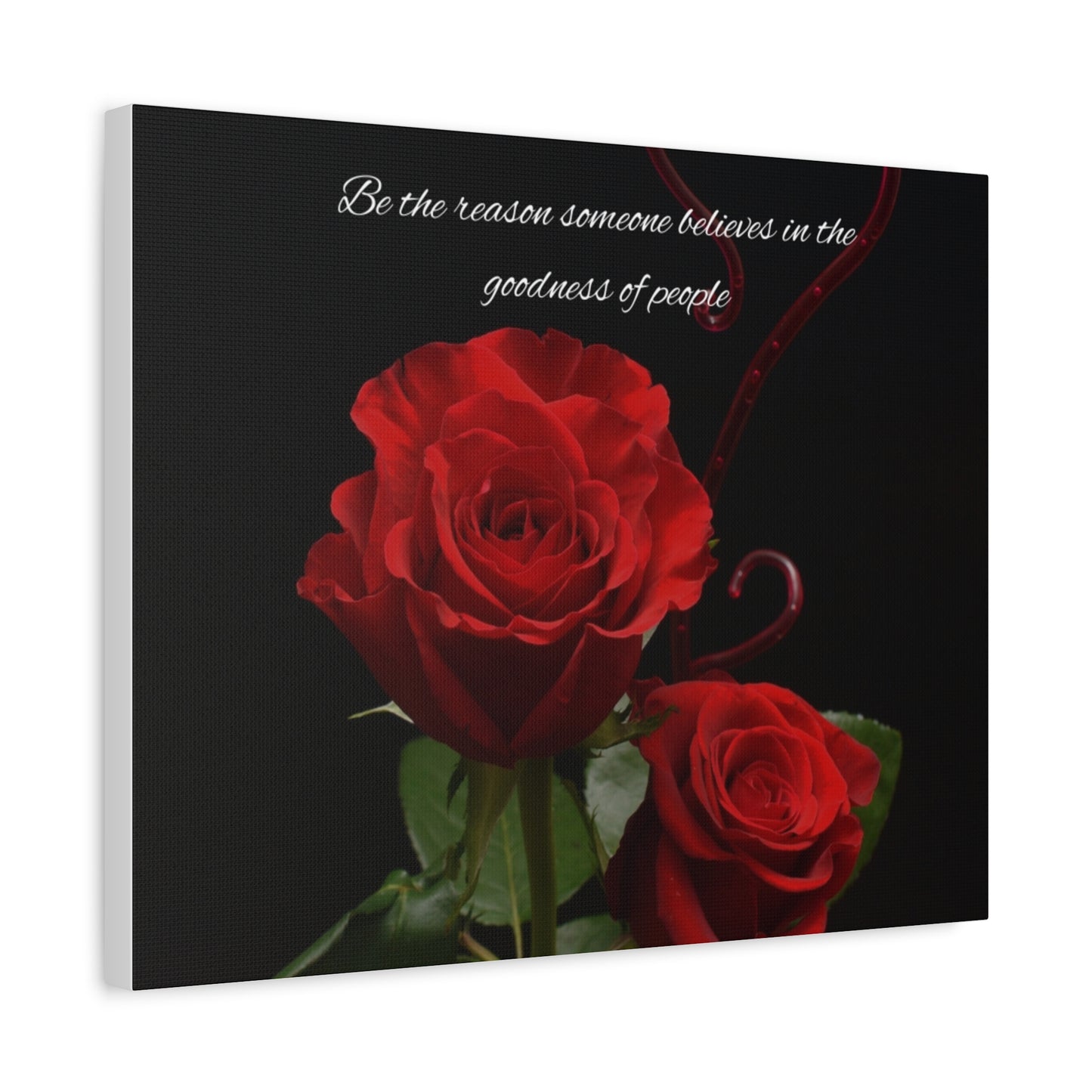 Elegant Rose Canvas Wall Art, Inspirational Decor, Gift for Home, Motivational Art, Floral Wall Decor, Romantic Gift