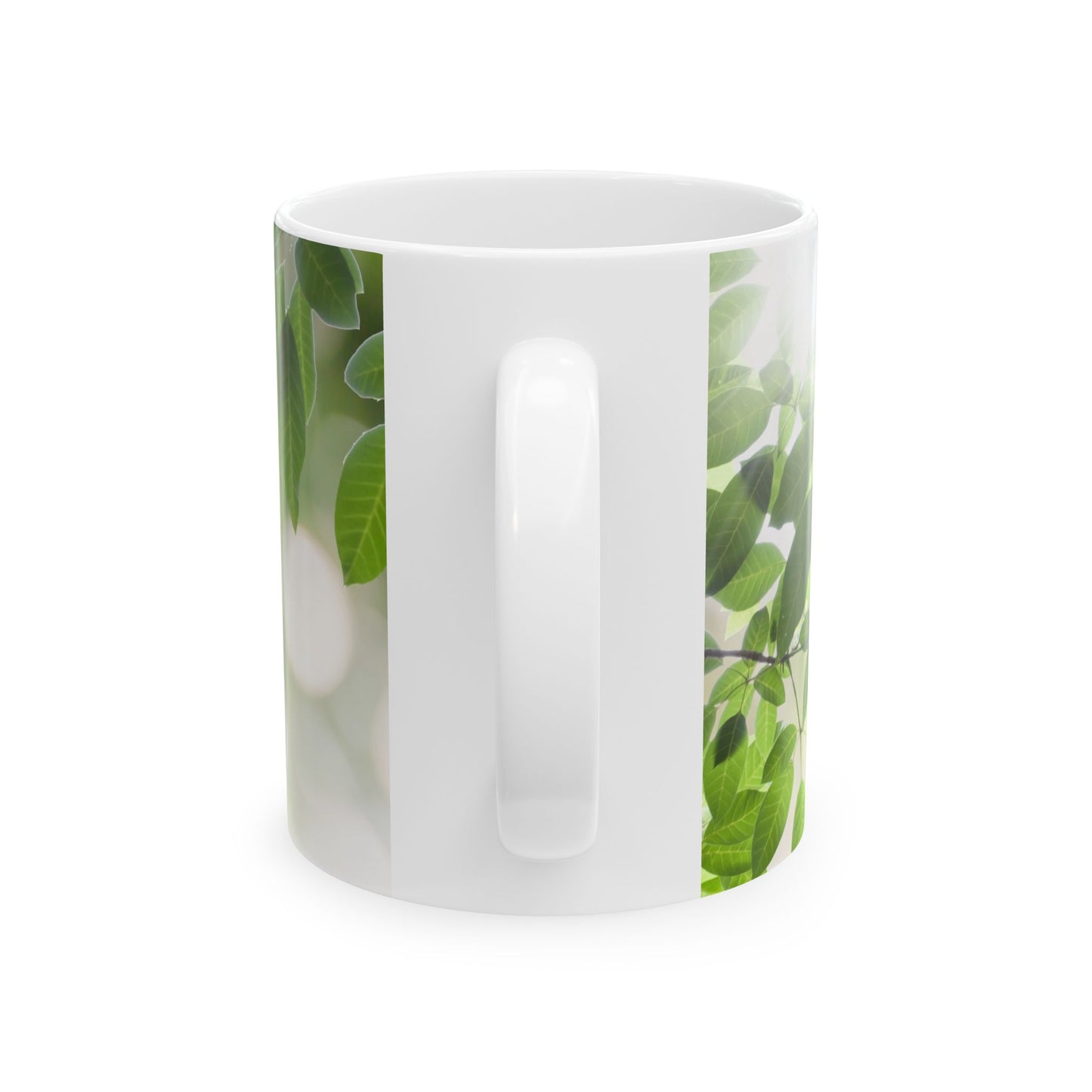 Inspirational Green Leaves Ceramic Mug — "Loyalty is hard to find" Quote (11oz, 15oz)