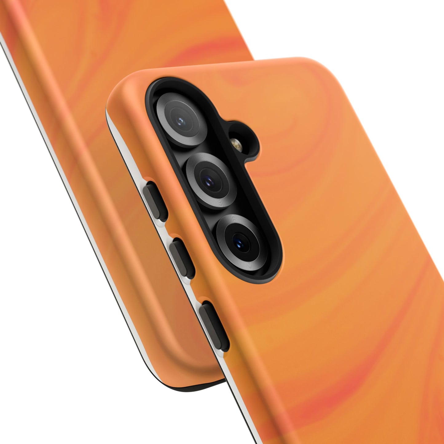 Tough Cases, Beautiful Orange Marble Design