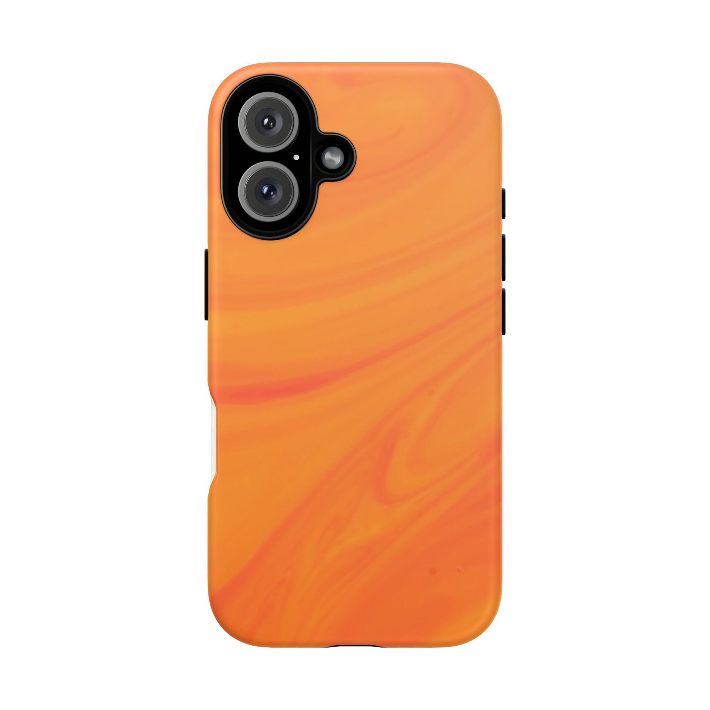 Tough Cases, Beautiful Orange Marble Design