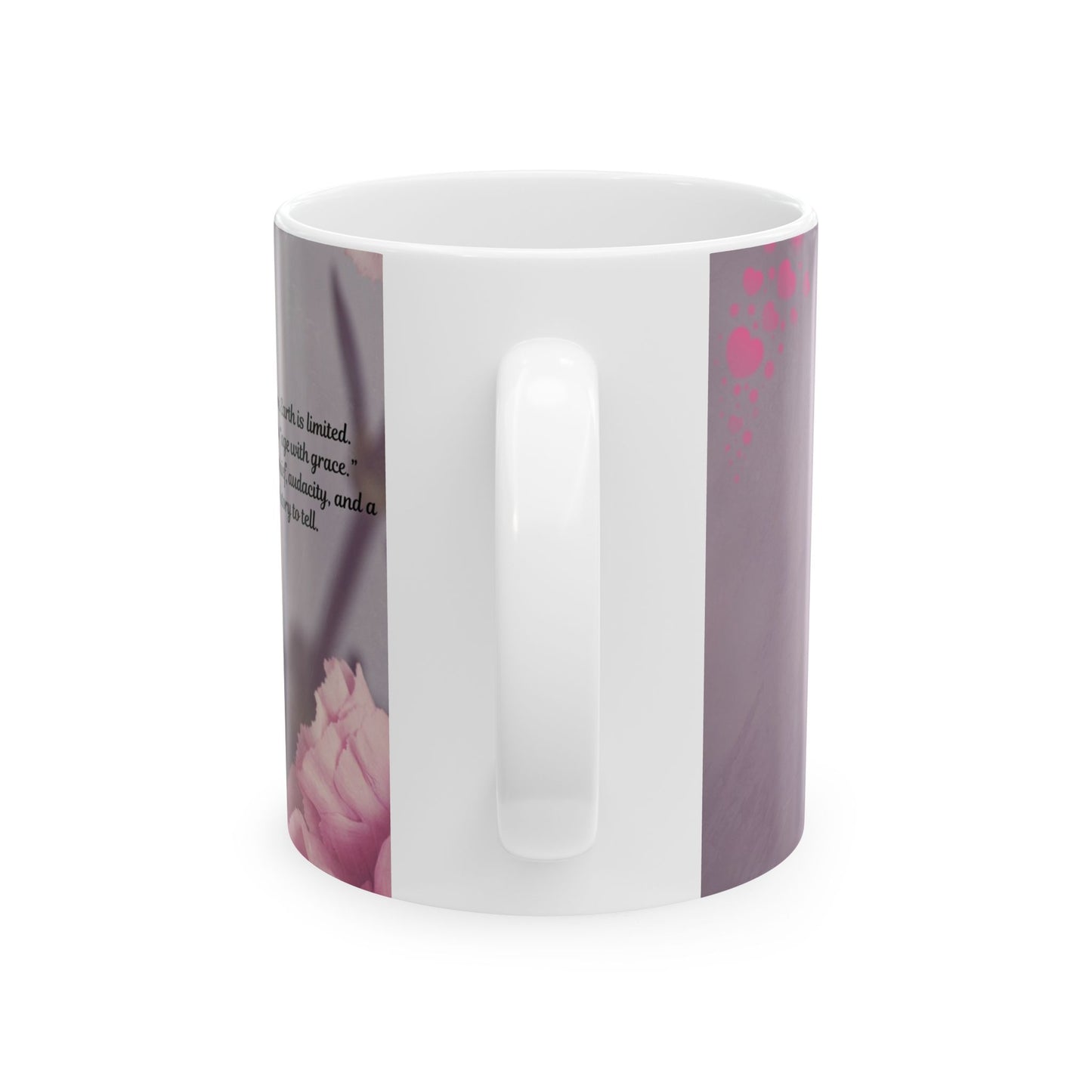 Elegant Floral Ceramic Mug - Perfect Gift for Her, Mother's Day, Coffee Lover, Home Décor, Inspirational Drinkware