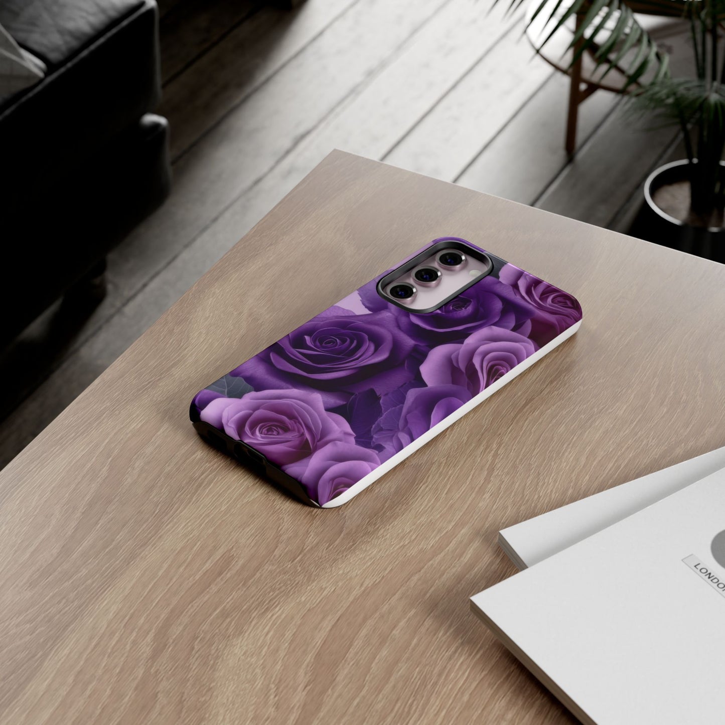 Tough Cases, Beautiful Purple Floral Design