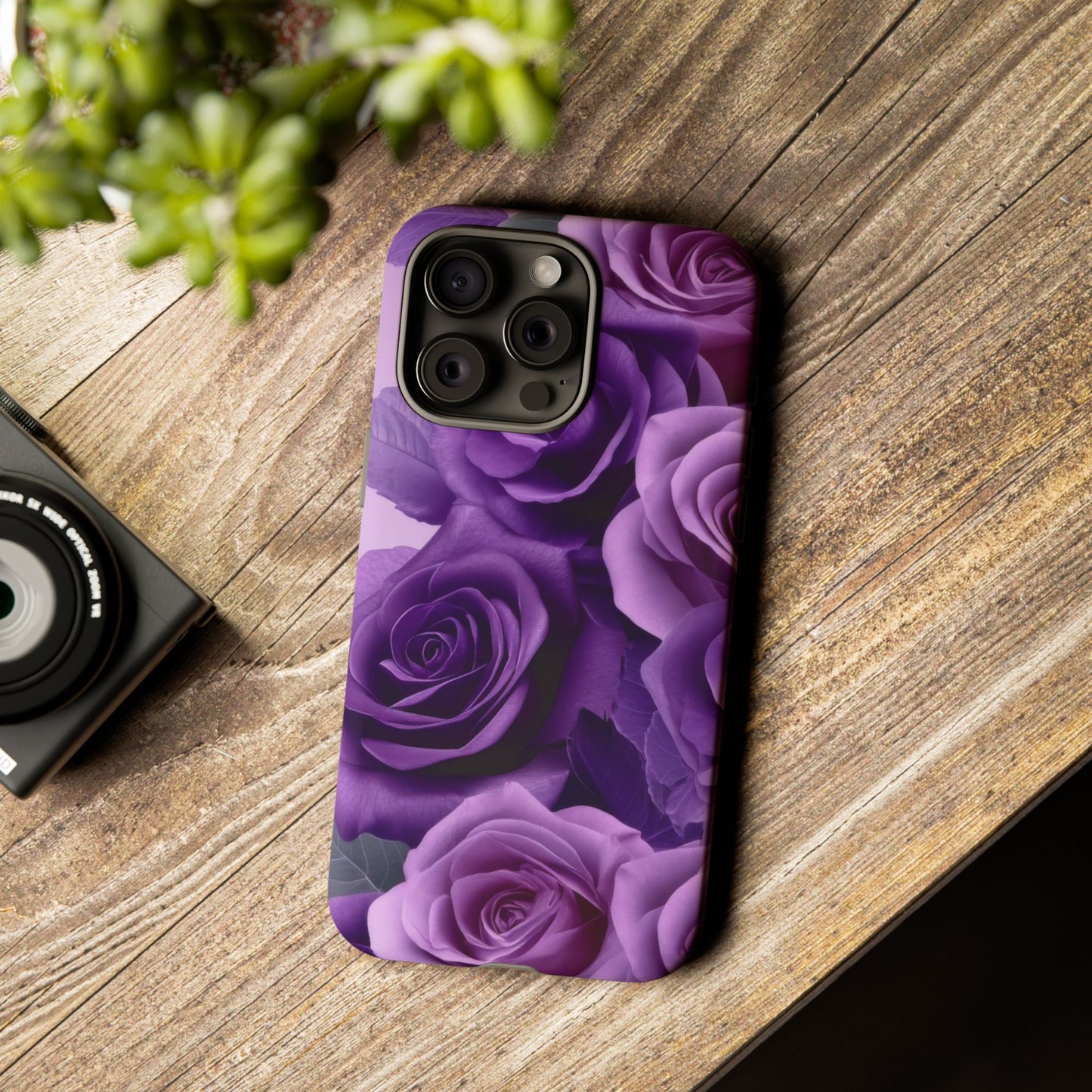 Tough Cases, Beautiful Purple Floral Design