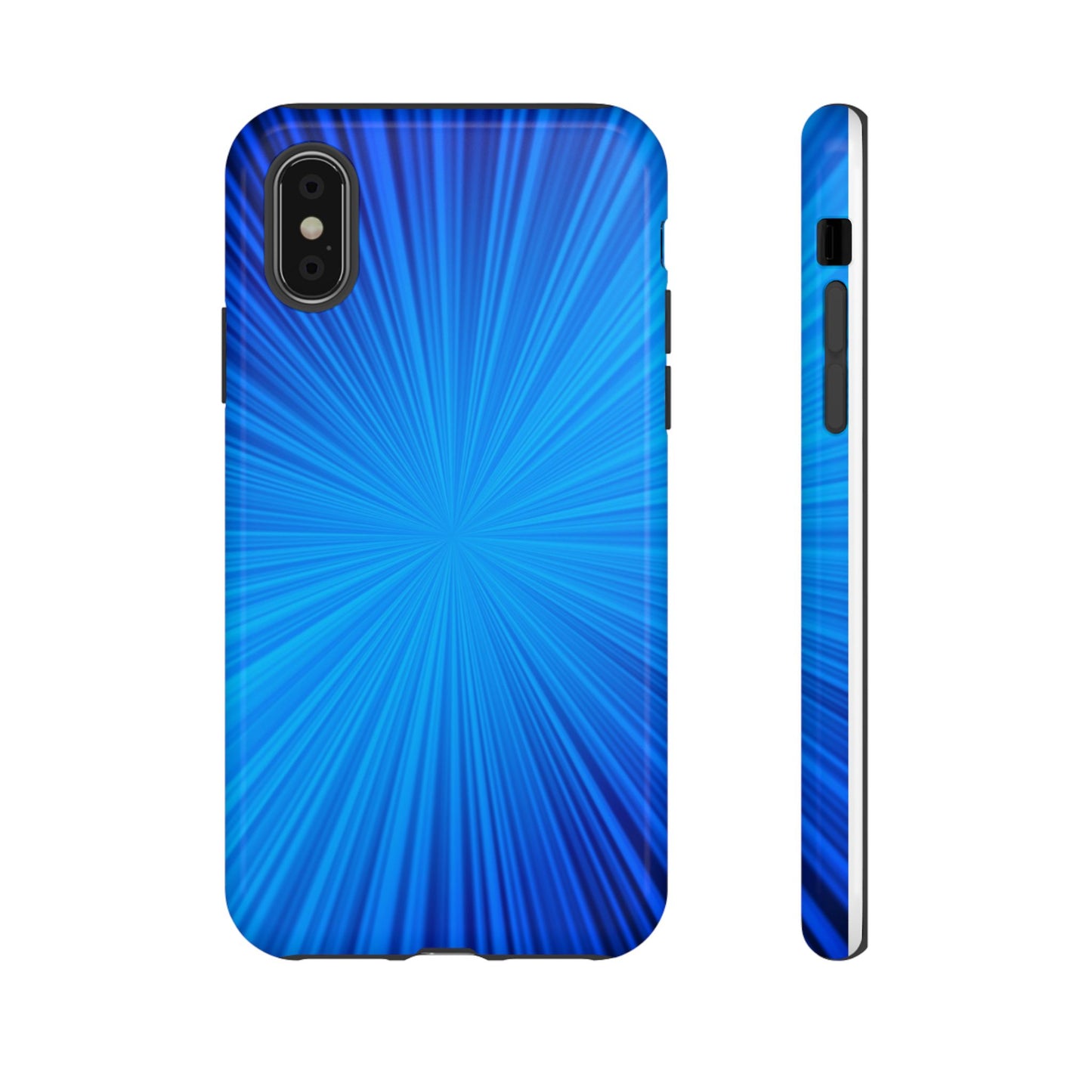 Tough Cases, Beautiful Blue Starburst Design