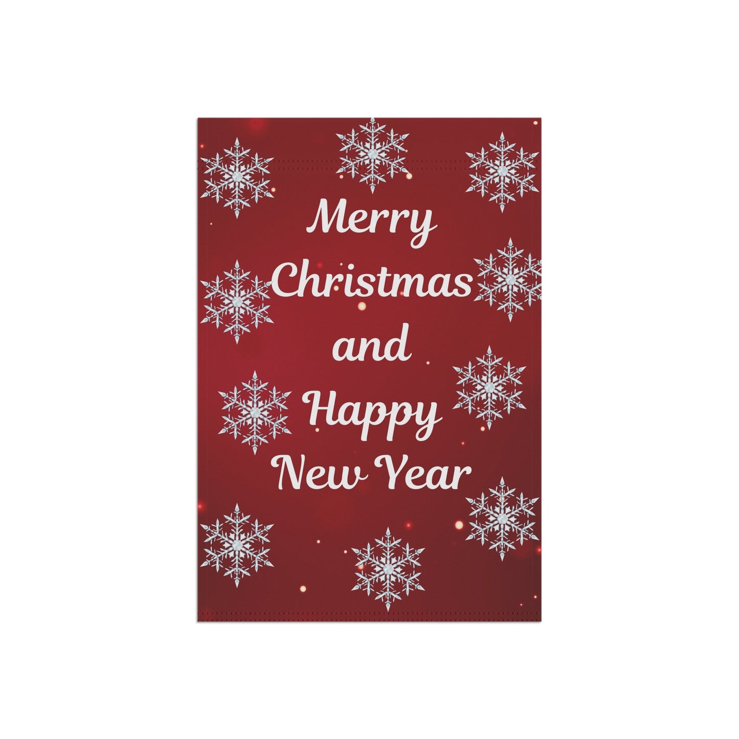 Merry Christmas and Happy New Year Garden Flag