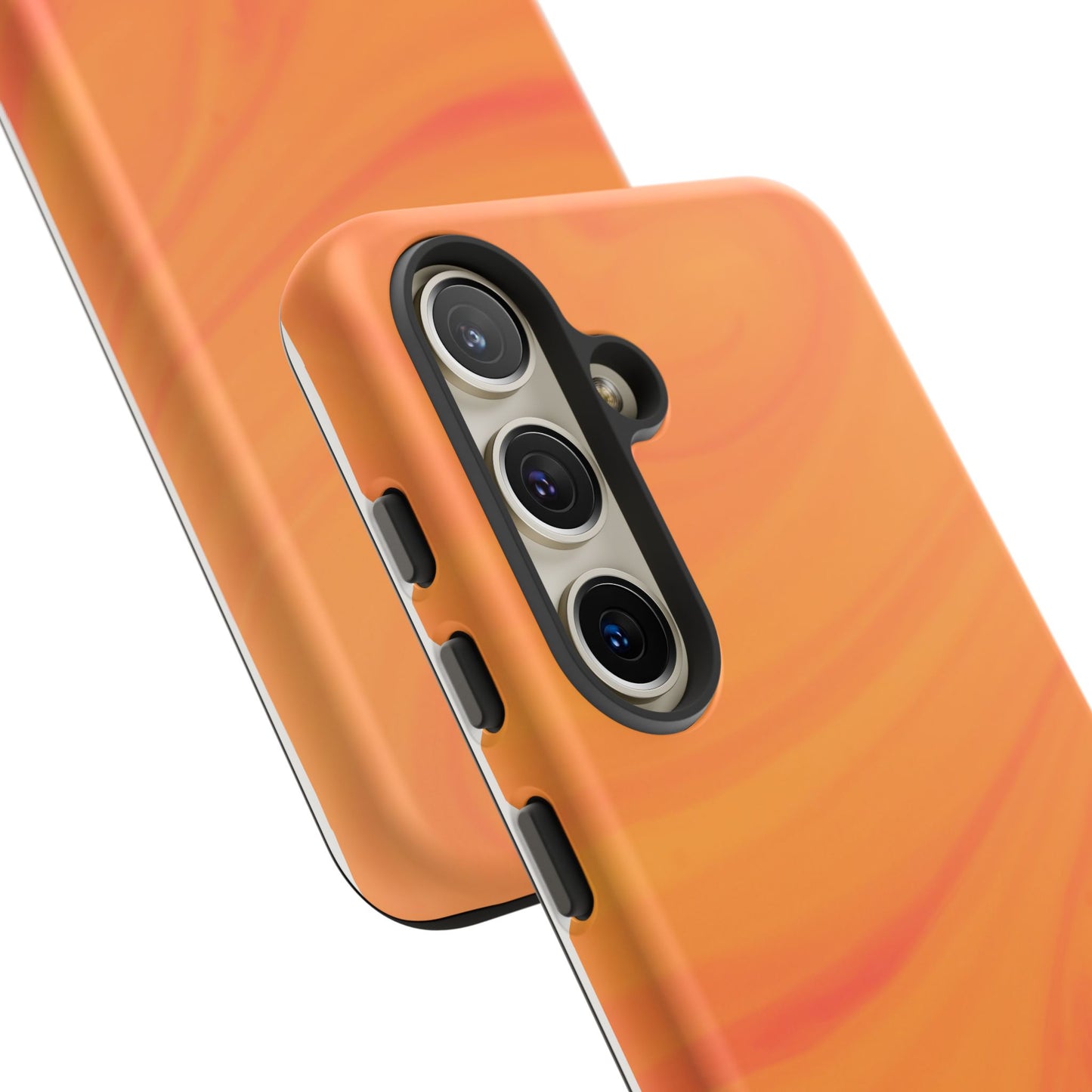 Tough Cases, Beautiful Orange Marble Design