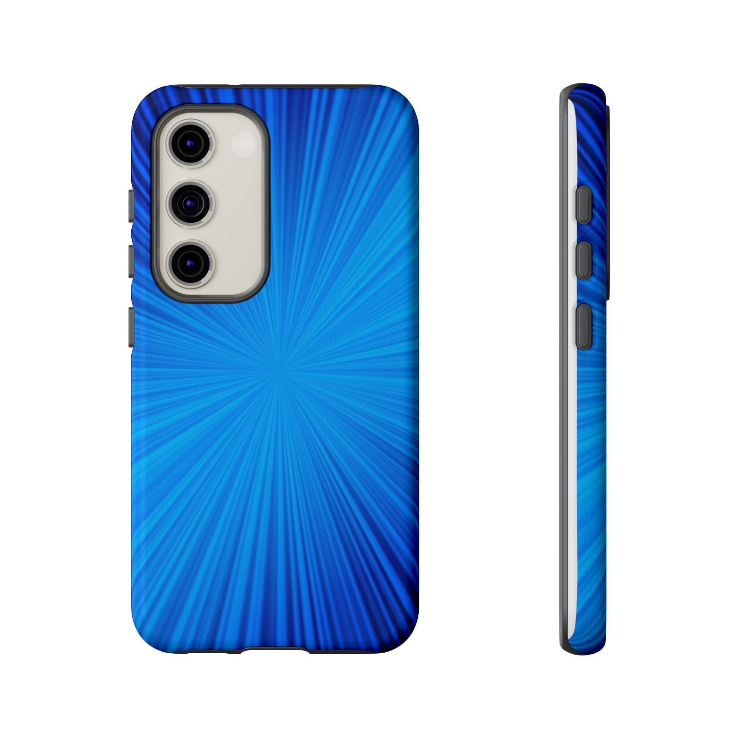 Tough Cases, Beautiful Blue Starburst Design
