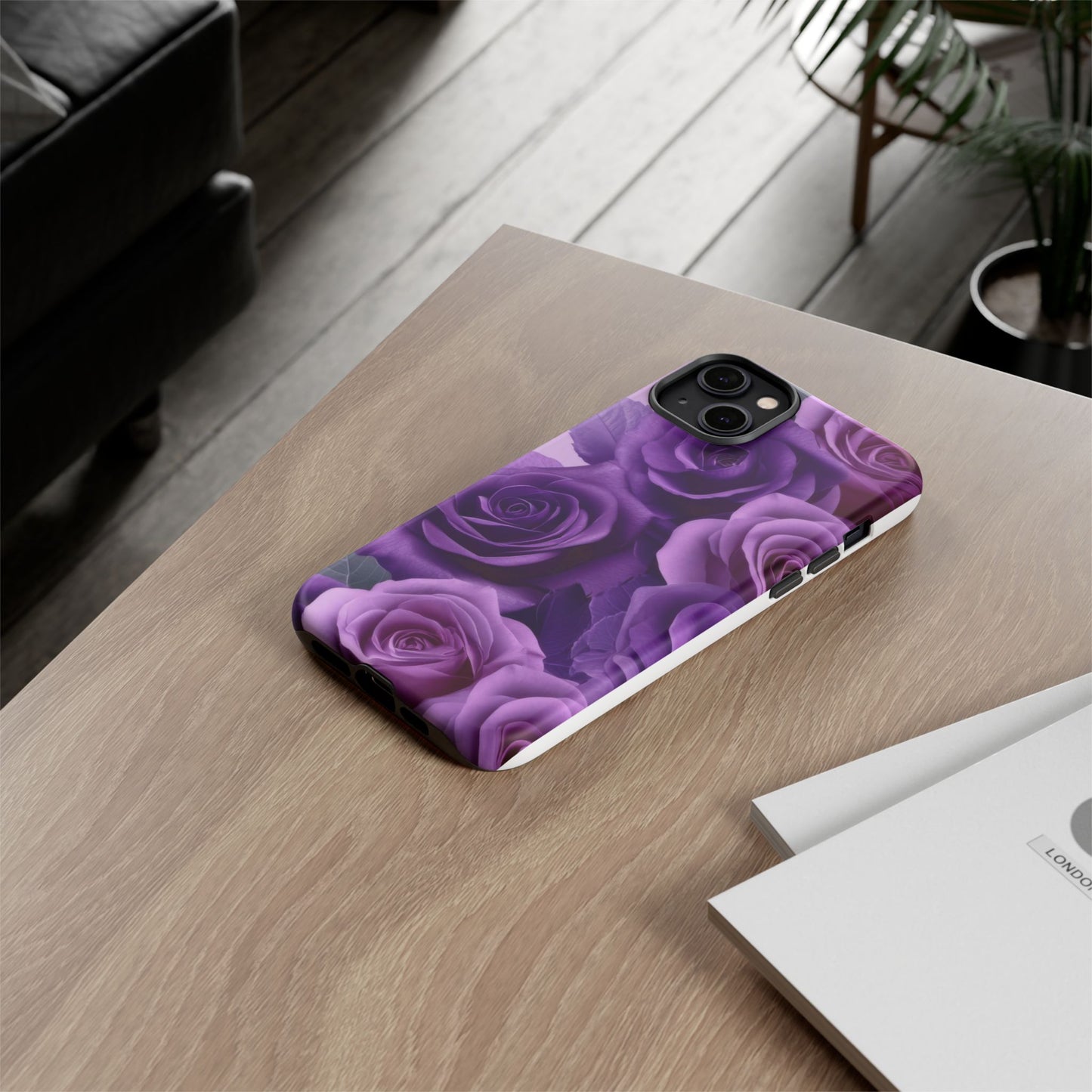 Tough Cases, Beautiful Purple Floral Design
