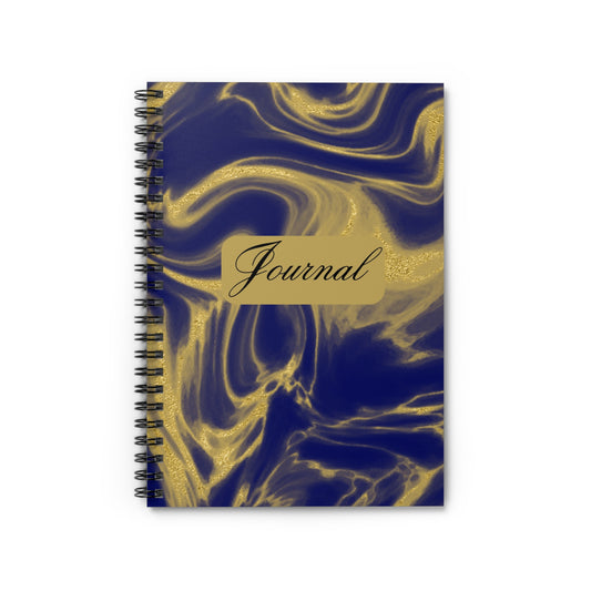 Elegant Marble Spiral Notebook, Ruled Line Journal for Writers, Golden Swirl Aesthetic, Gift for Students, Daily Planner, Notepad, [...]