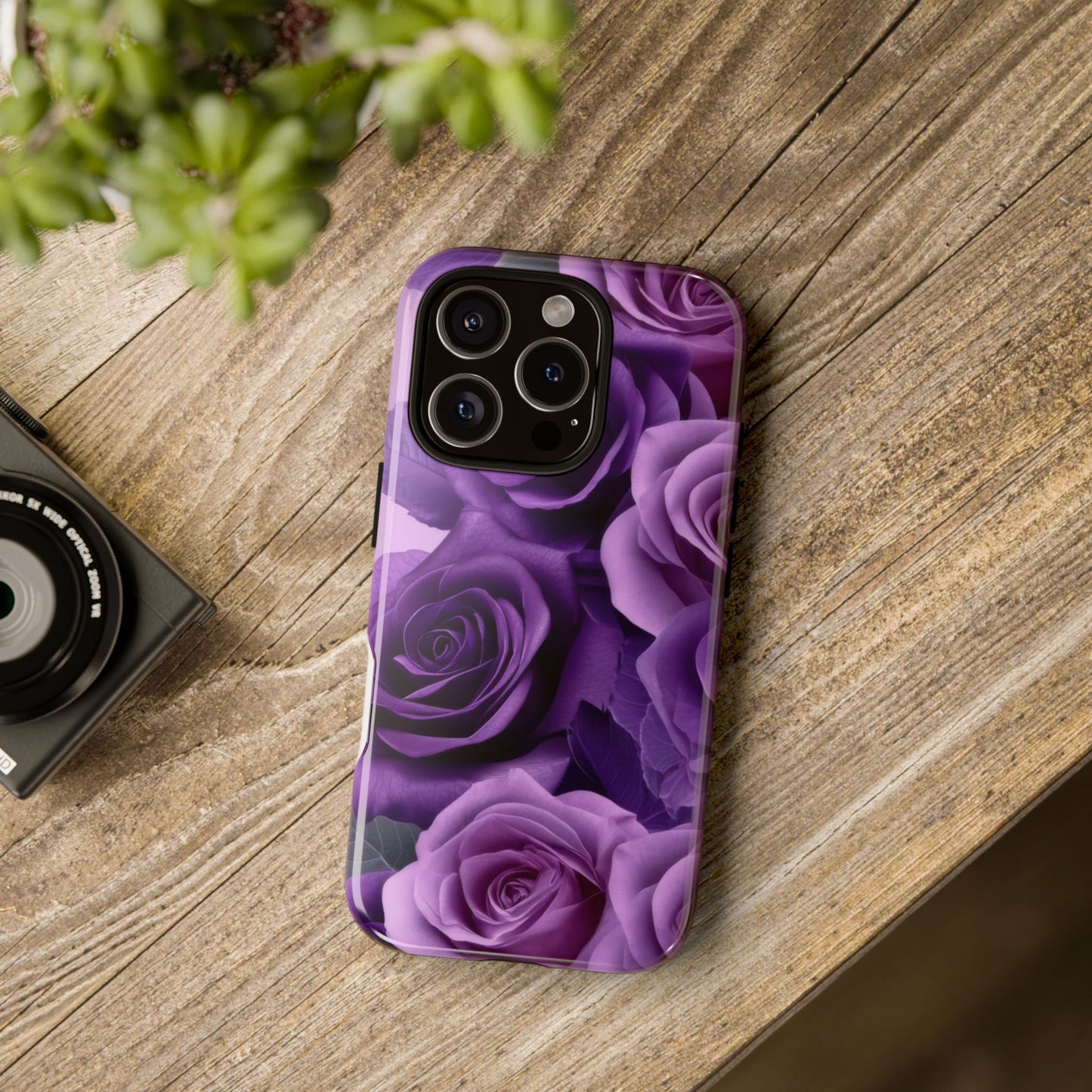Tough Cases, Beautiful Purple Floral Design